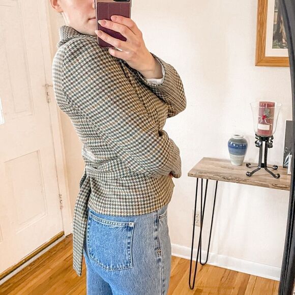Walter Plaid Blazer Jacket Herringbone Tweed - Picture 3 of 14
